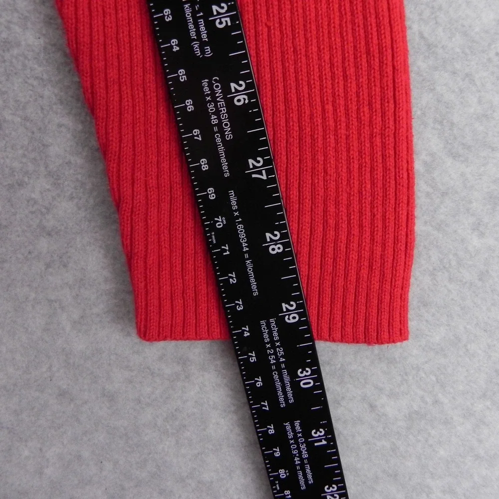 Michael Kors Sweater Womens 2X Plus Pullover Knit Turtleneck Red Long‎ Sleeve